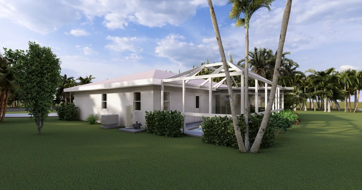 Original home at ground level before elevation